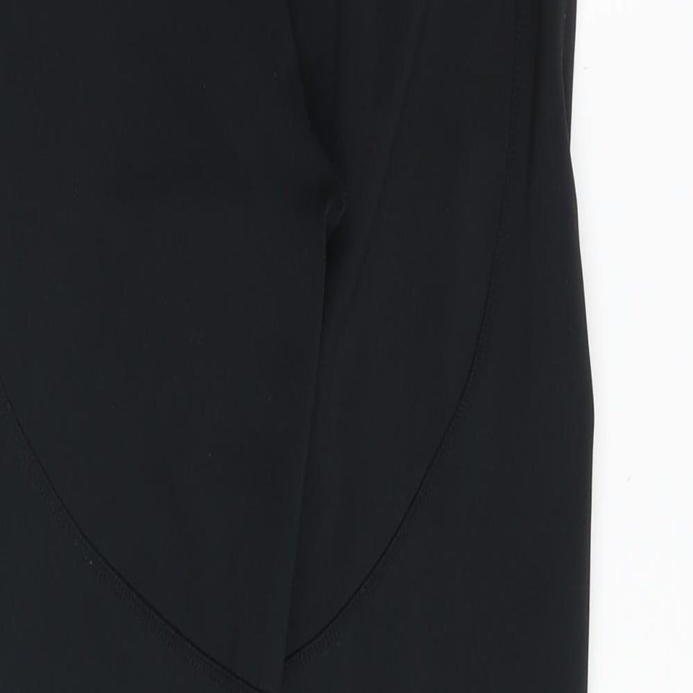 ASOS Womens Black Polyester Jogger Leggings Size 12 - Mesh Panels