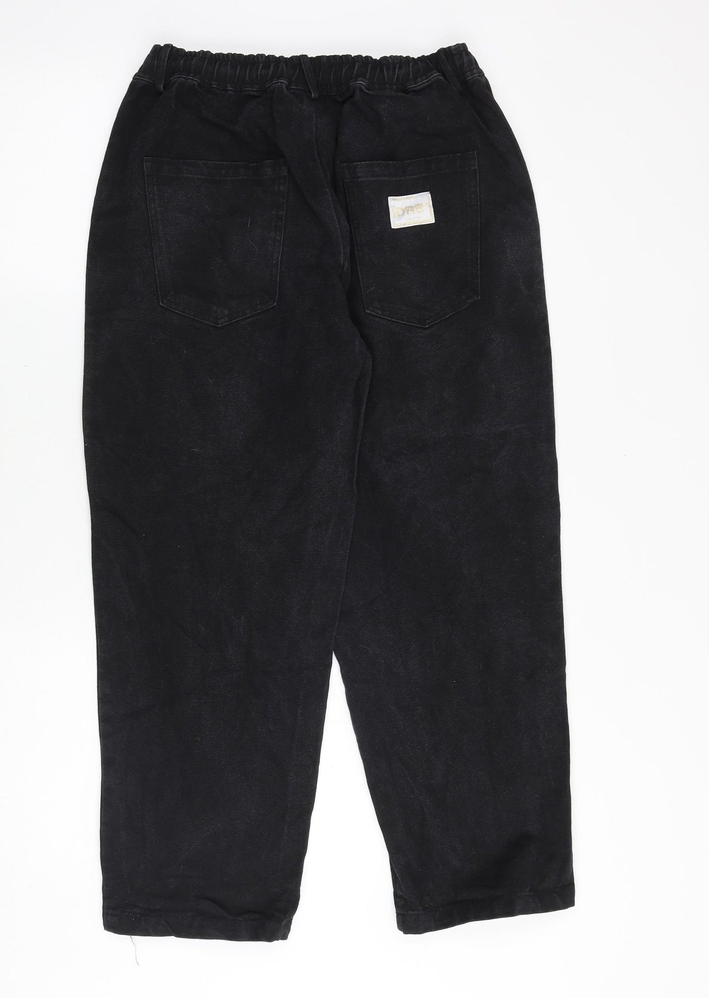 DRB Womens Black Cotton Mom Jeans Size 28 in Regular Zip