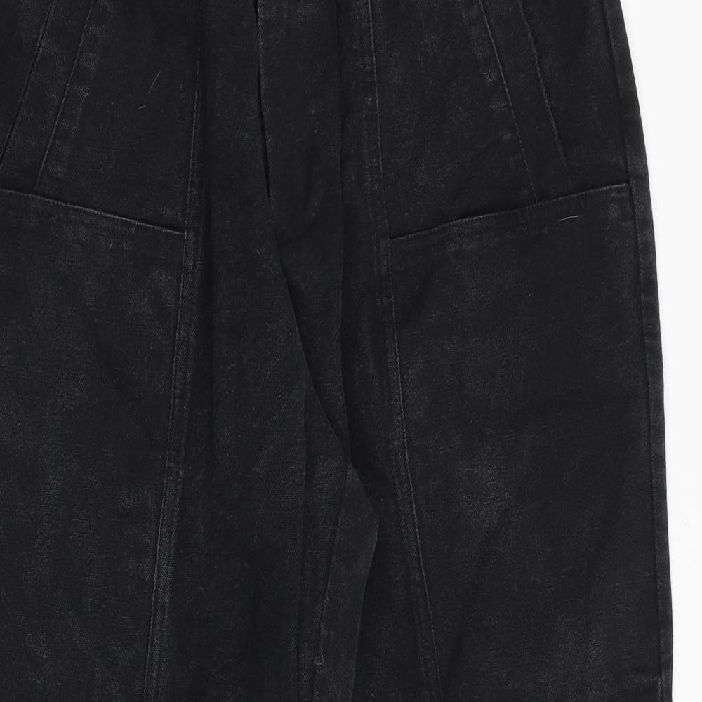 DRB Womens Black Cotton Mom Jeans Size 28 in Regular Zip