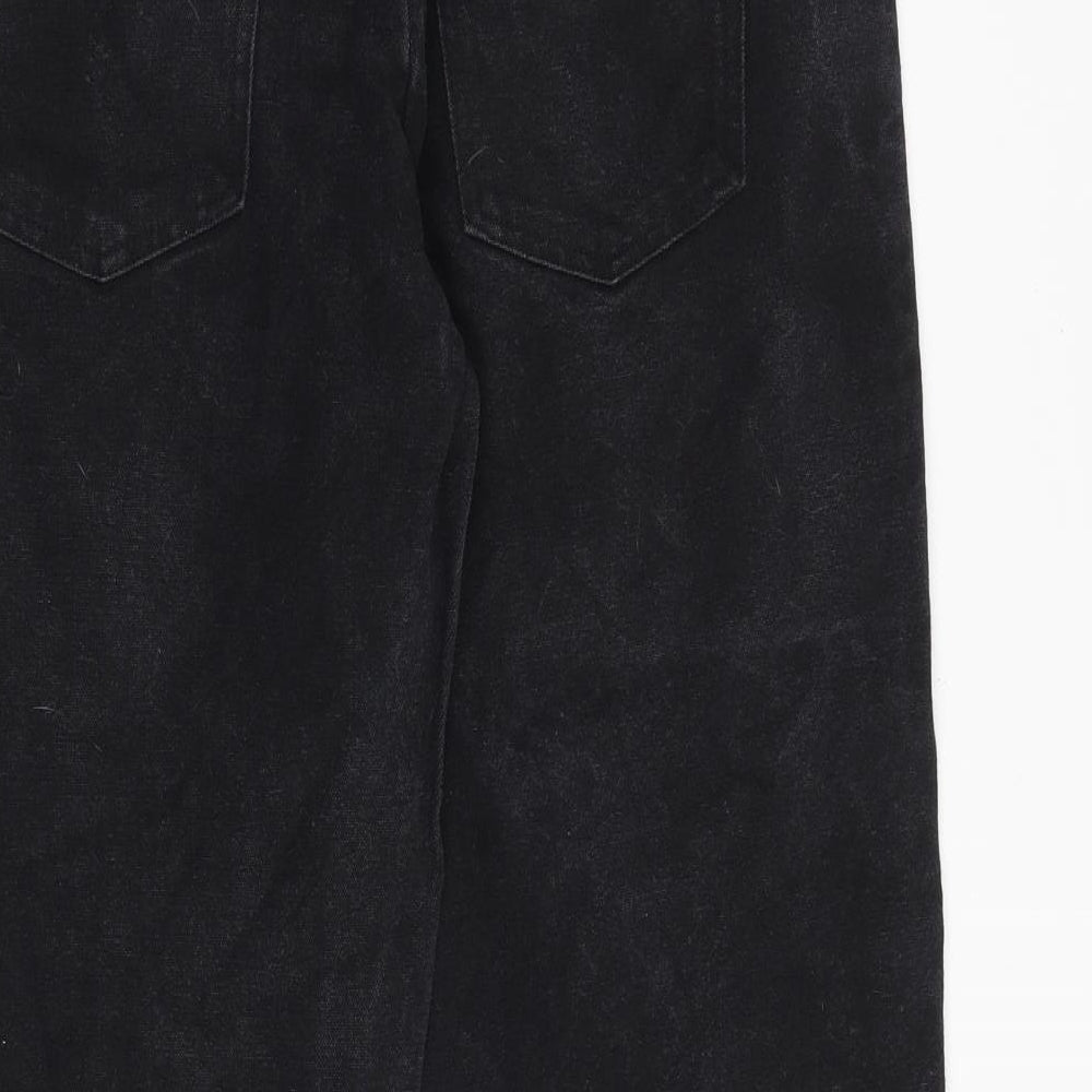 DRB Womens Black Cotton Mom Jeans Size 28 in Regular Zip