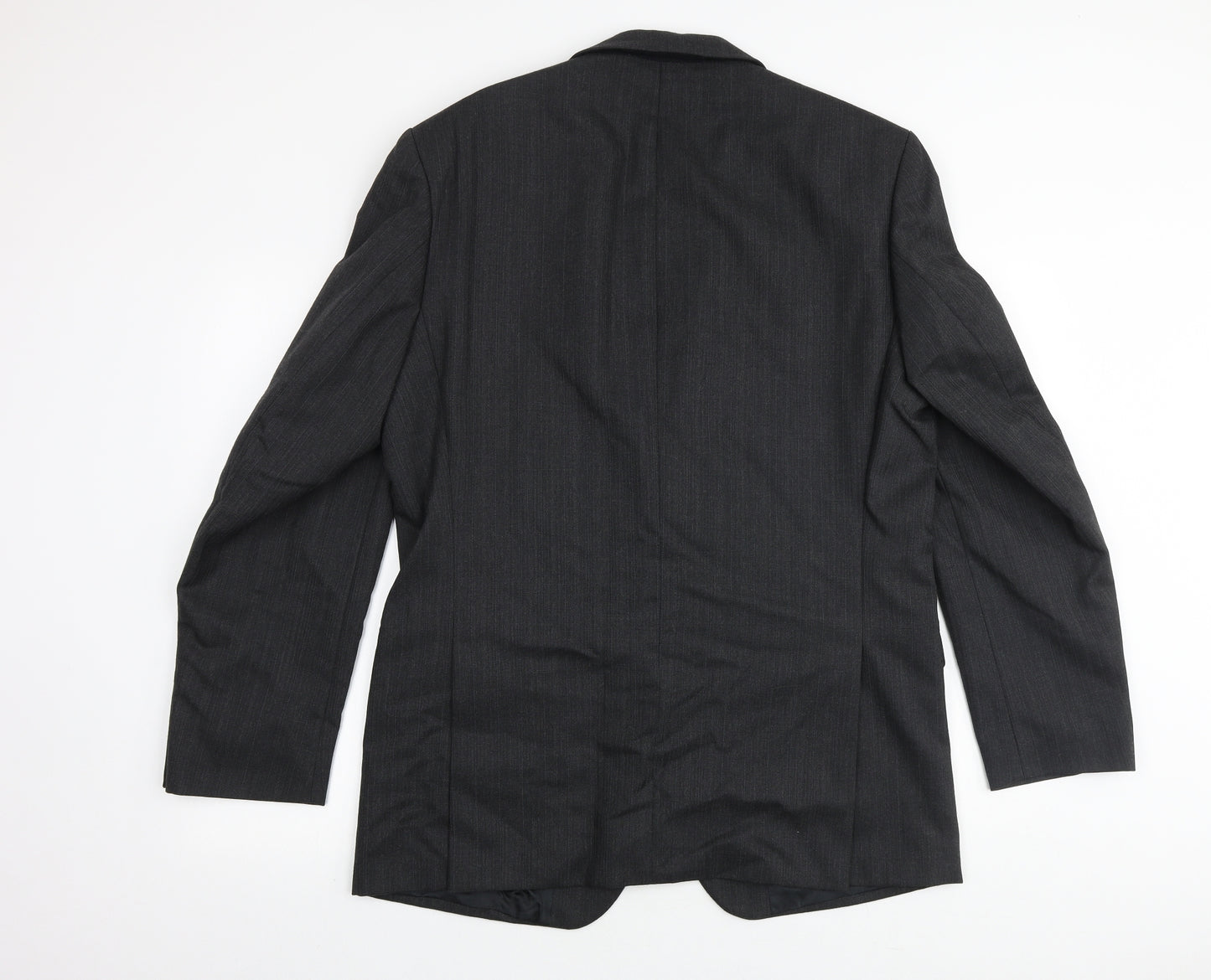 Hugo James Mens Grey Polyester Jacket Suit Jacket Size 42 Regular