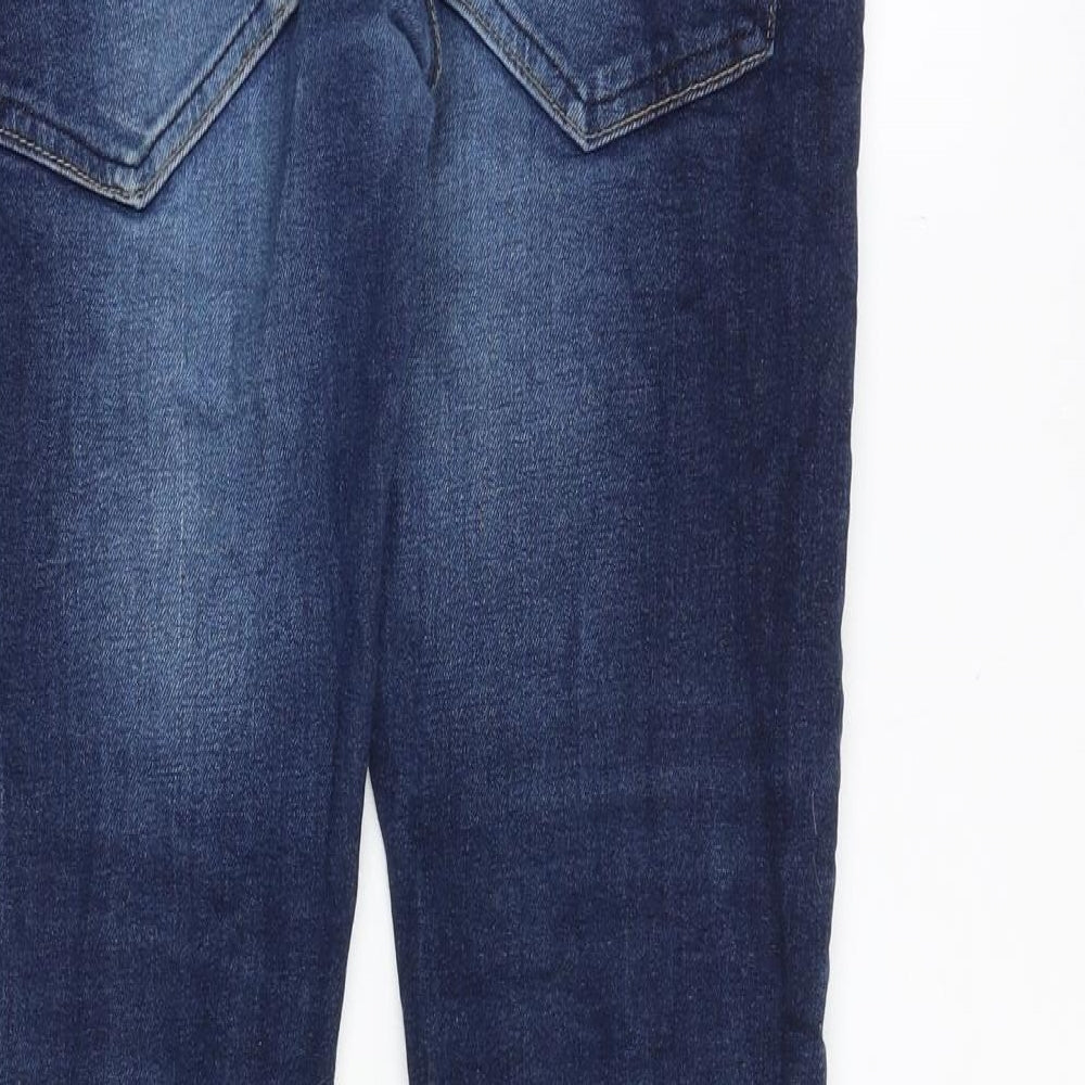 French Connection Mens Blue Cotton Skinny Jeans Size 32 in Slim Zip
