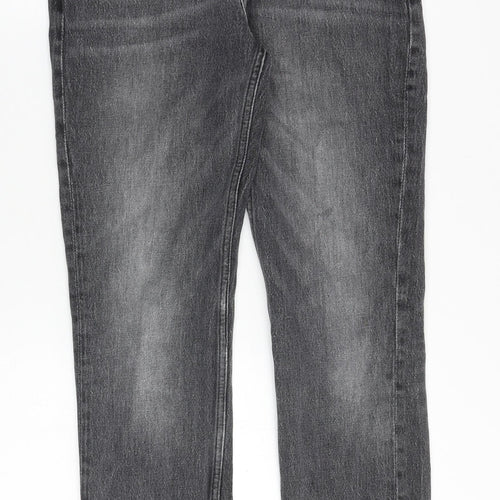 H&M Mens Grey Cotton Skinny Jeans Size 29 in Regular Zip