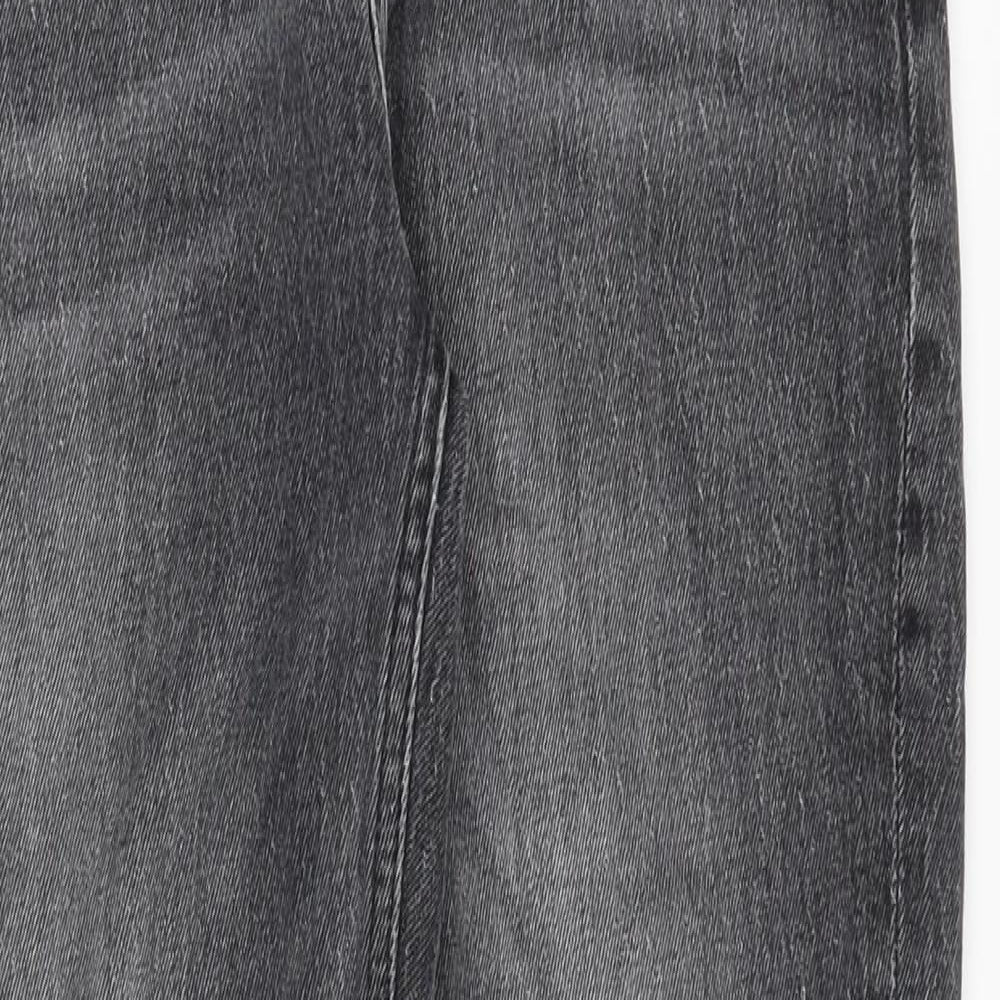 H&M Mens Grey Cotton Skinny Jeans Size 29 in Regular Zip