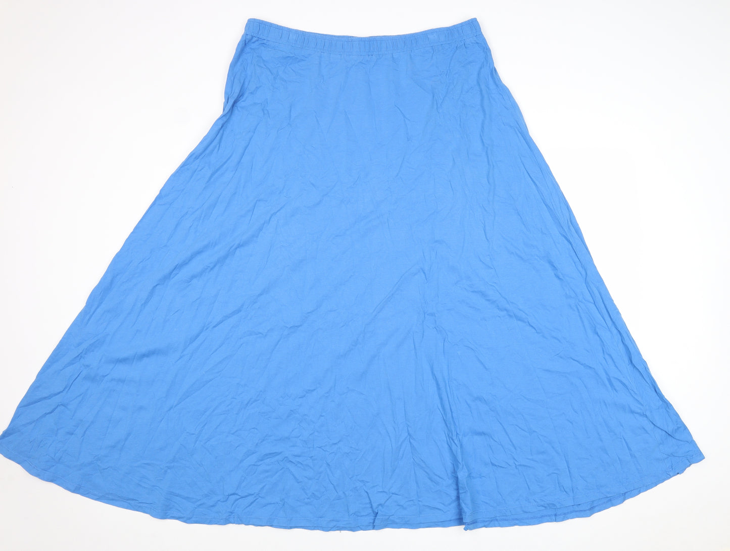 Seasalt Womens Blue Viscose Swing Skirt Size 18