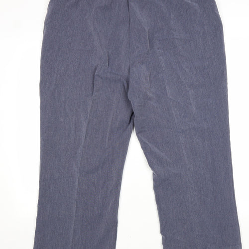 Classic Womens Grey Polyester Trousers Size 22 L22 in Regular