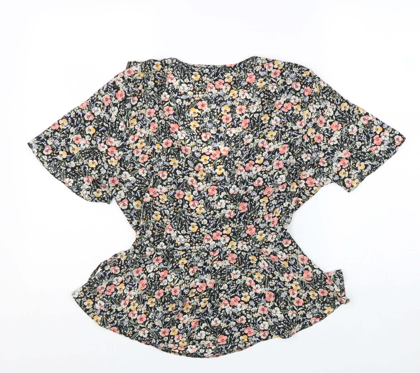 Atmosphere Womens Multicoloured Geometric Polyester Wrap Blouse Size 14 V-Neck