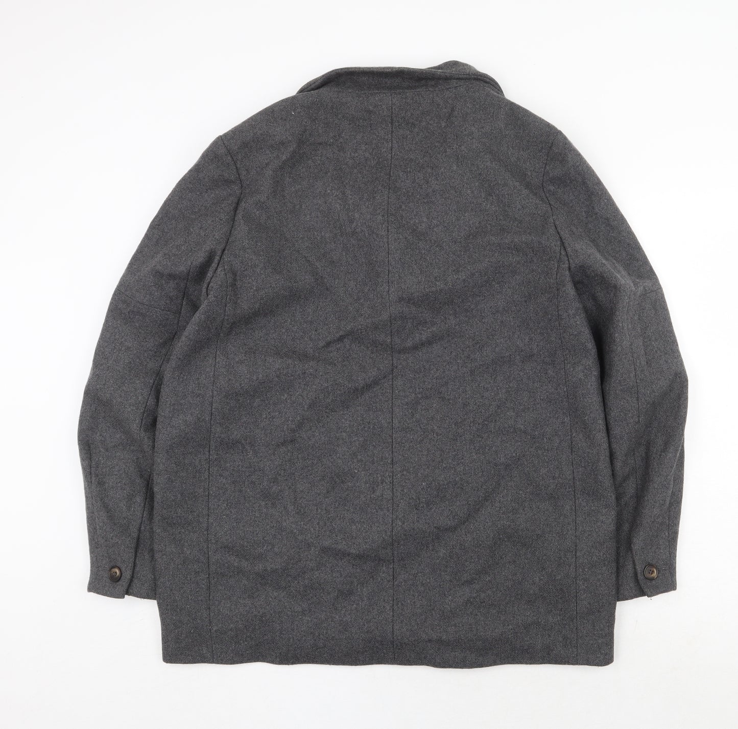 Topshop Womens Grey Jacket Size 14 Button