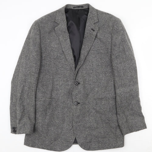 Cedar Wood State Mens Grey Acrylic Jacket Blazer Size M Regular