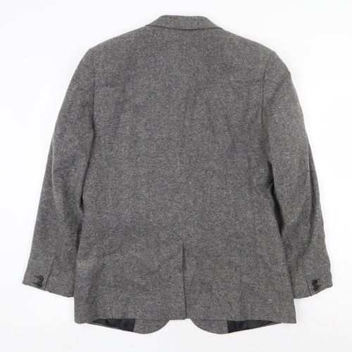 Cedar Wood State Mens Grey Acrylic Jacket Blazer Size M Regular