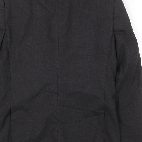 Brook Taverner Mens Grey Polyester Jacket Suit Jacket Size 36 Regular