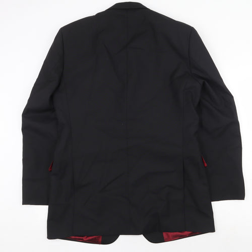 charlton gr Mens Black Wool Jacket Suit Jacket Size 42 Regular