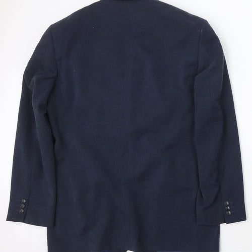 Marks and Spencer Mens Blue Polyester Jacket Suit Jacket Size 40 Regular