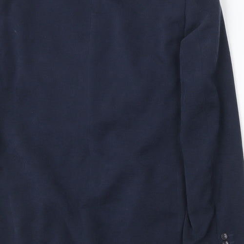Marks and Spencer Mens Blue Polyester Jacket Suit Jacket Size 40 Regular