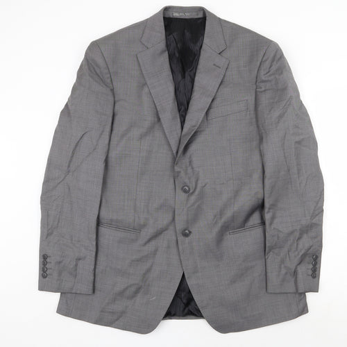 Lancifo Mens Grey Wool Jacket Suit Jacket Size 44 Regular