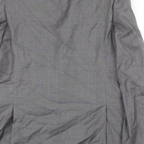 Lancifo Mens Grey Wool Jacket Suit Jacket Size 44 Regular