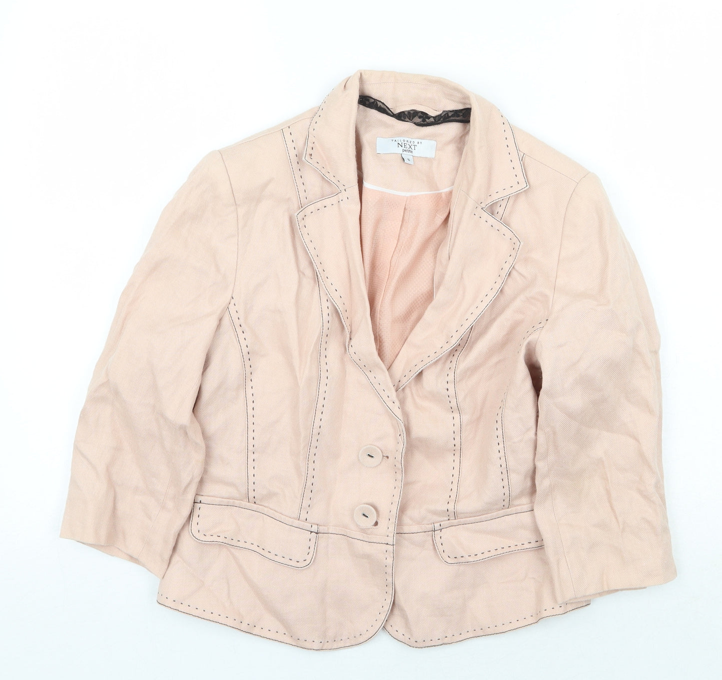 NEXT Womens Pink Jacket Size 10 Button