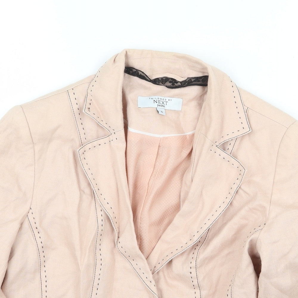 NEXT Womens Pink Jacket Size 10 Button