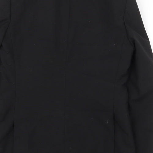 Classic Mens Black Polyester Jacket Suit Jacket Size 40 Regular