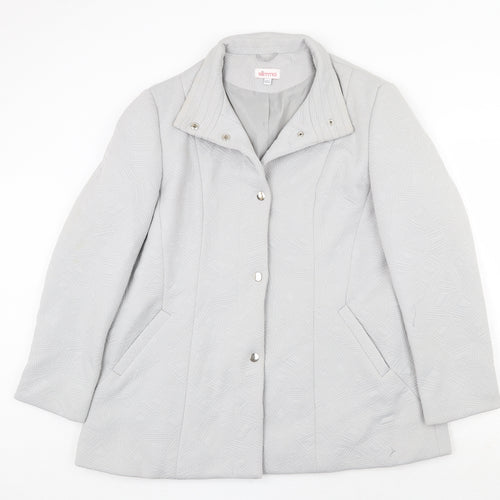 Slimma Womens Grey Jacket Size 20 Button