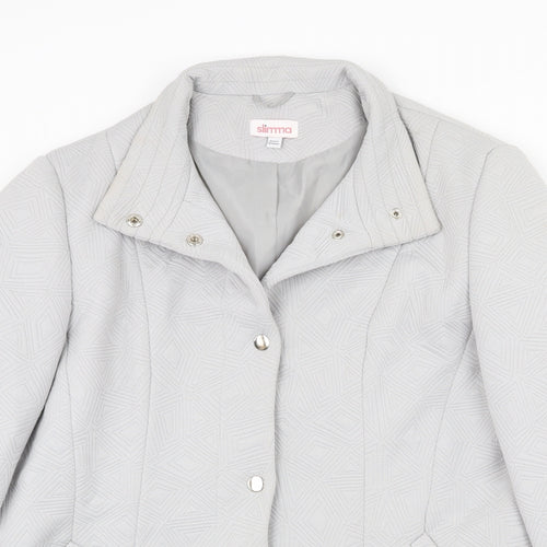 Slimma Womens Grey Jacket Size 20 Button