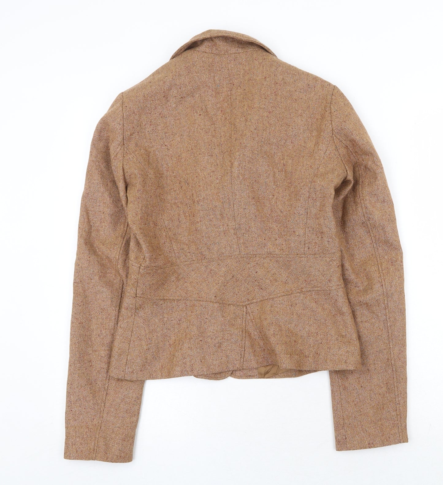 Promod Womens Brown Jacket Blazer Size 10 Button