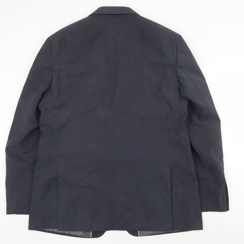 Marks and Spencer Mens Blue Polyester Jacket Suit Jacket Size 44 Regular