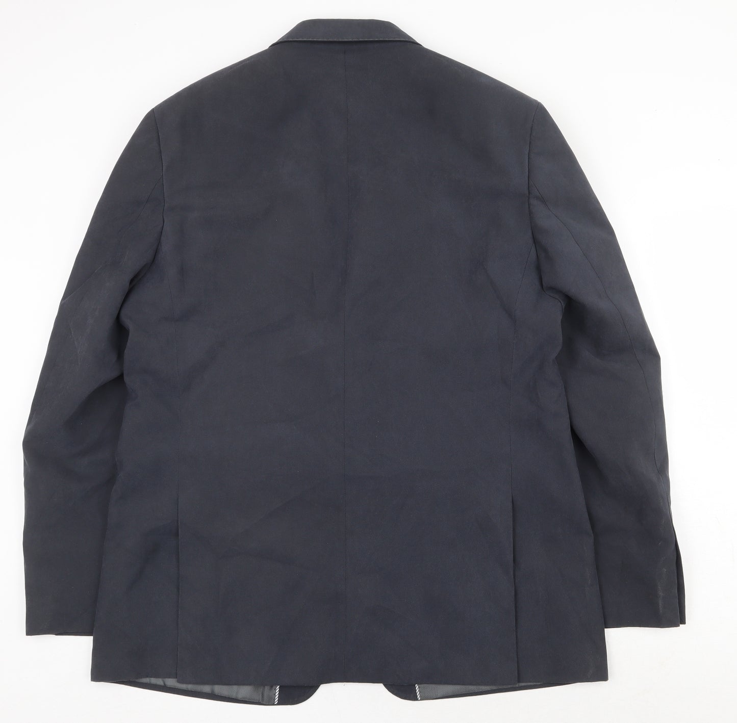 Marks and Spencer Mens Blue Polyester Jacket Suit Jacket Size 44 Regular