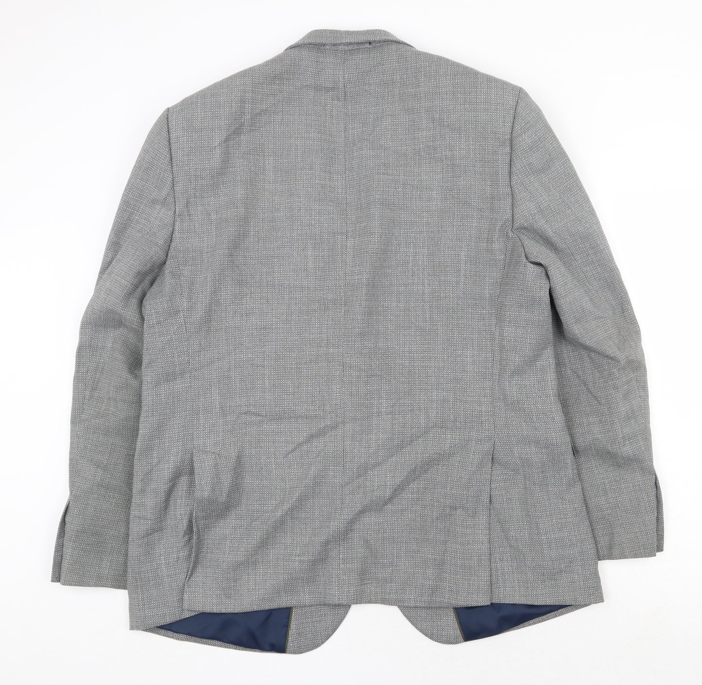 Marks and Spencer Mens Grey Polyester Jacket Suit Jacket Size 44 Regular