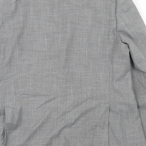 Marks and Spencer Mens Grey Polyester Jacket Suit Jacket Size 44 Regular