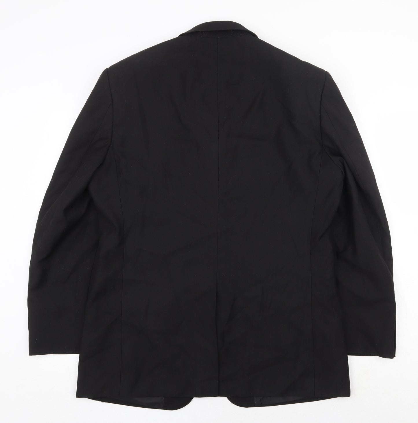 Greenwoods Mens Black Polyester Jacket Suit Jacket Size 40 Regular