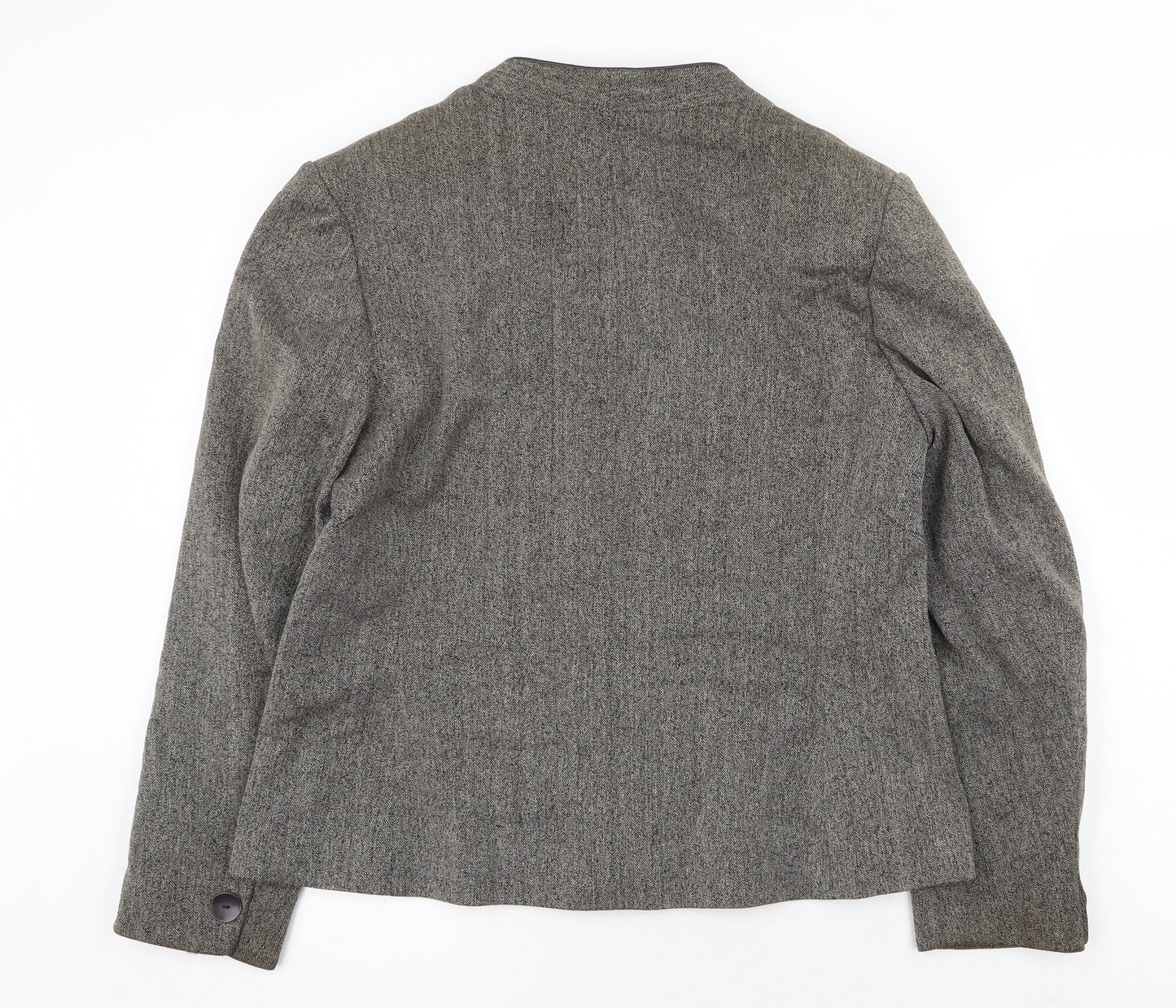 Debenhams Womens Grey Jacket Blazer Size 16 Button