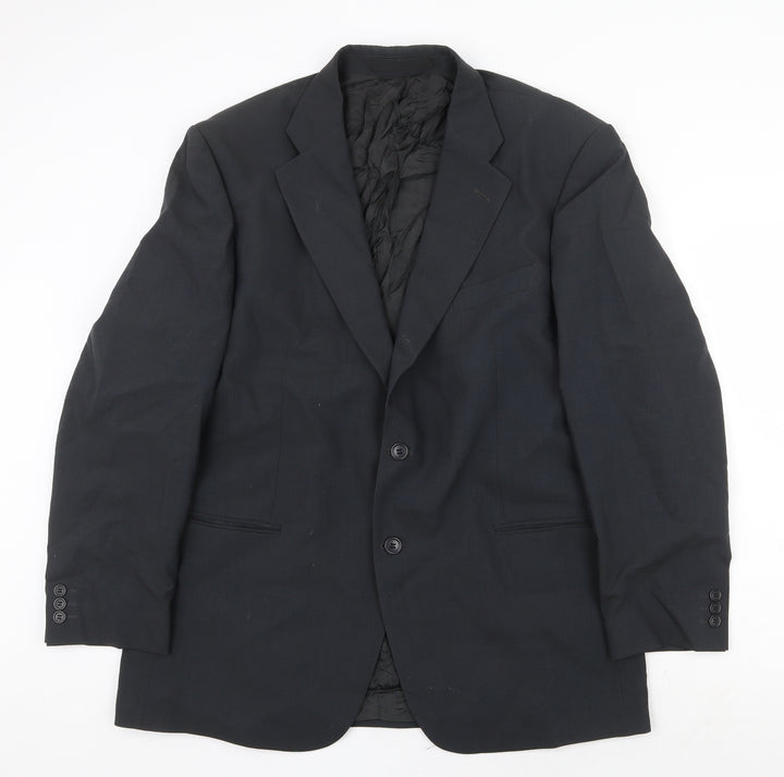 Marks and Spencer Mens Grey Polyester Jacket Suit Jacket Size 44 Regular