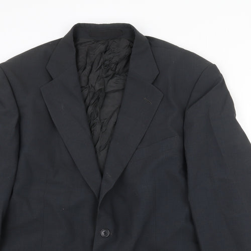 Marks and Spencer Mens Grey Polyester Jacket Suit Jacket Size 44 Regular