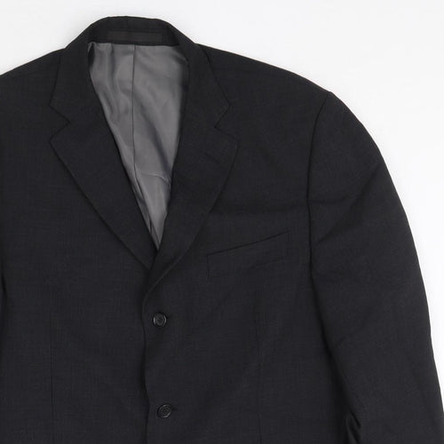 Marks and Spencer Mens Grey Polyester Jacket Suit Jacket Size 44 Regular