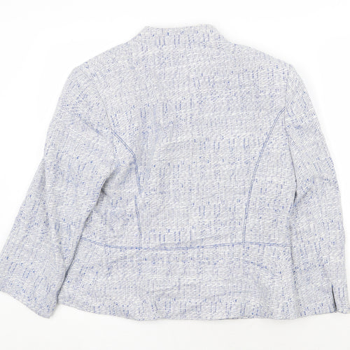 CC Womens Blue Jacket Blazer Size 12 Button