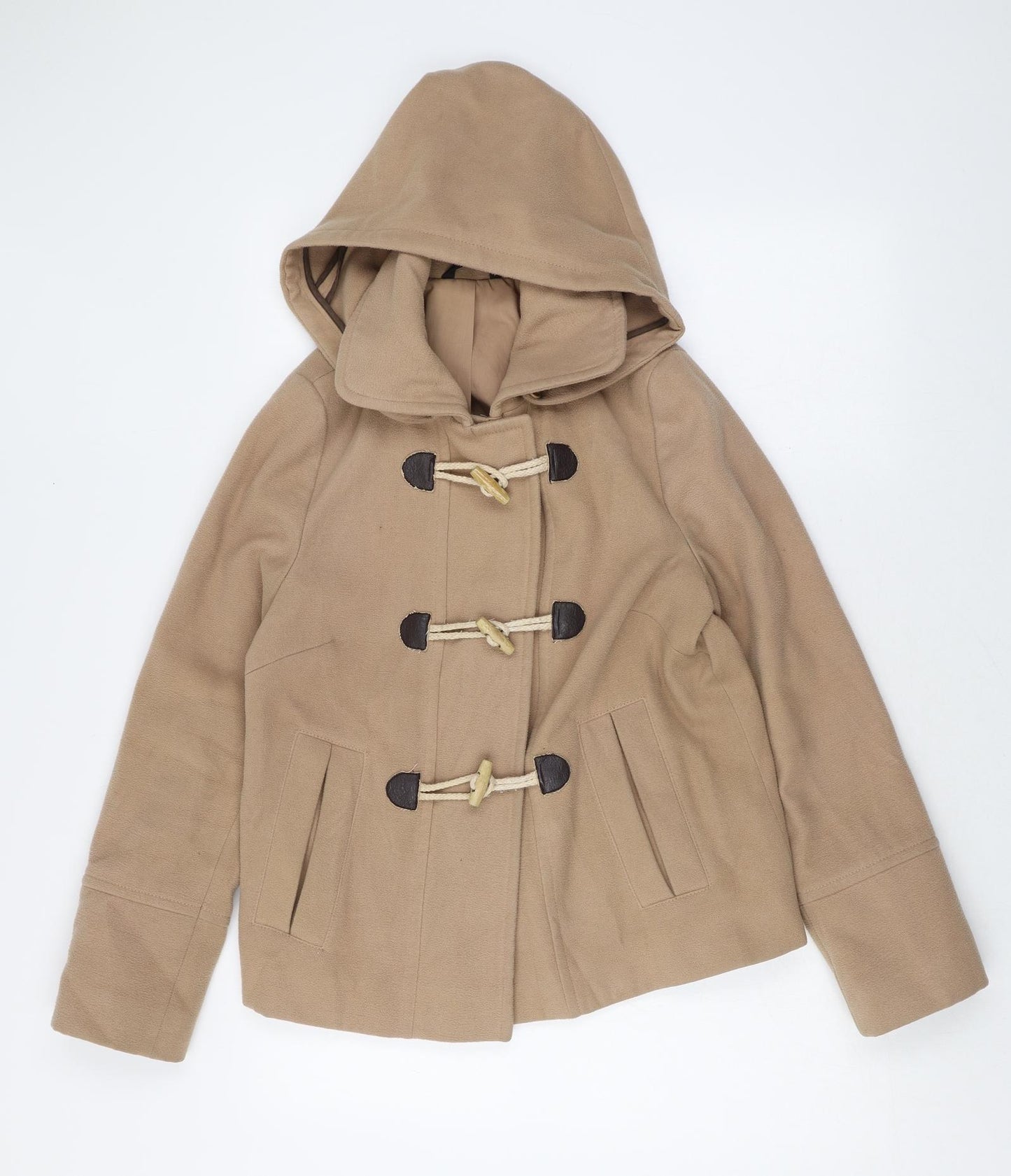 Marks and Spencer Womens Brown Jacket Size 10 Button
