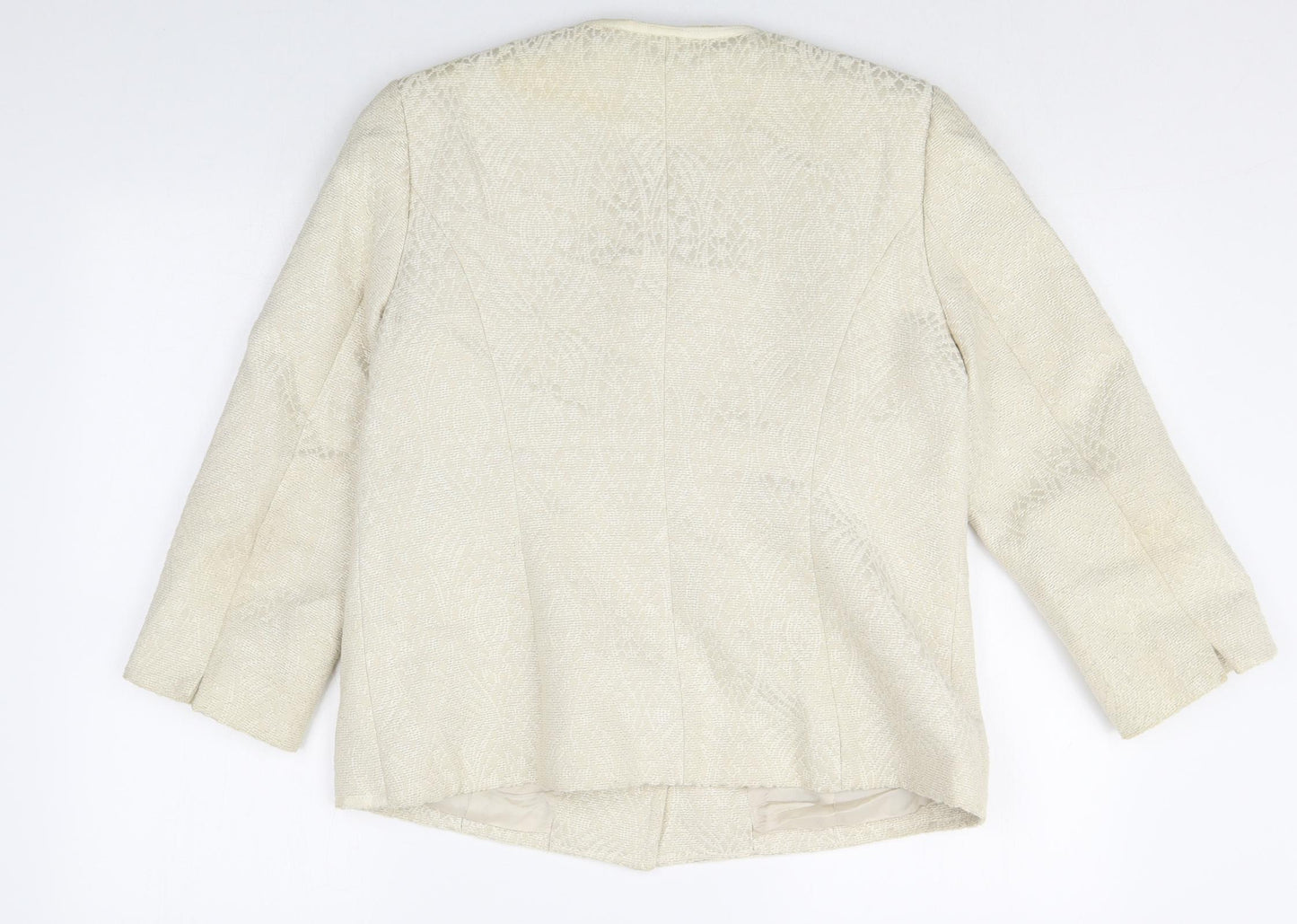 Paul Costelloe Womens White Cotton Jacket Blazer Size M