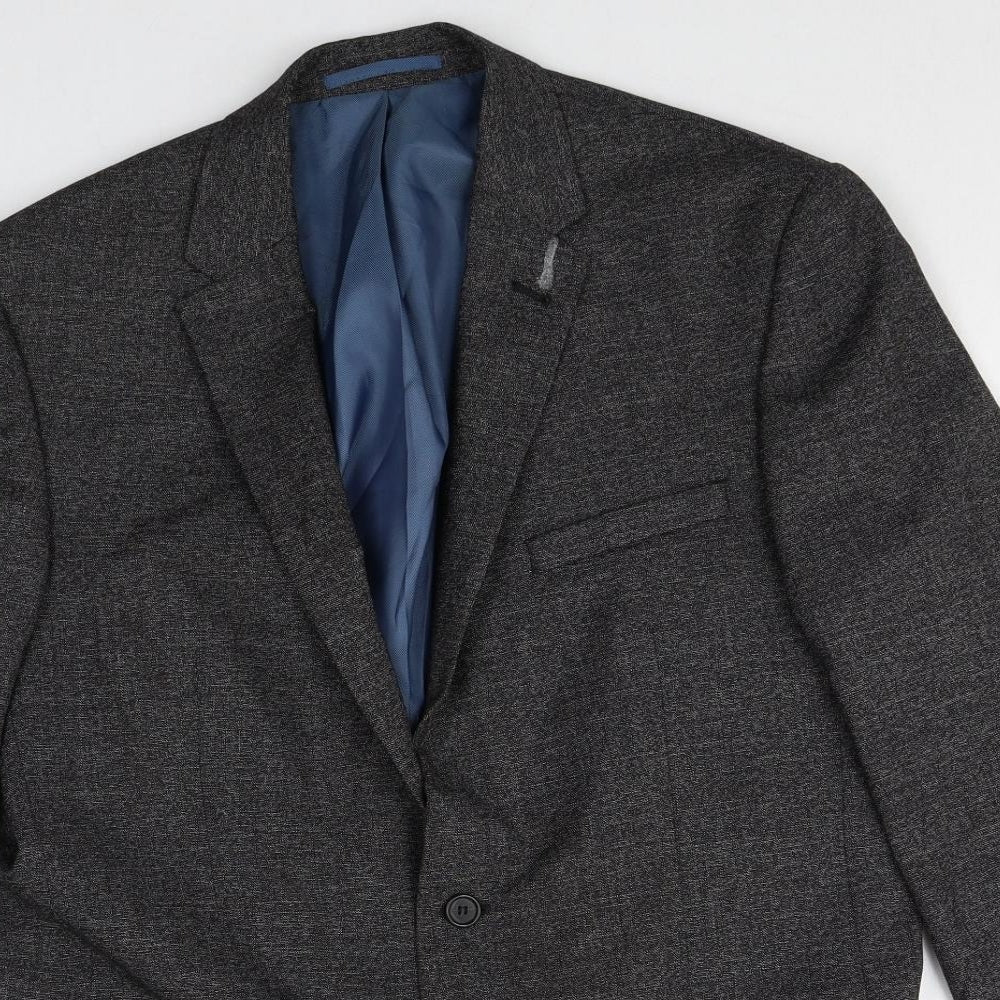 Taylor & Wright Mens Grey Polyester Jacket Suit Jacket Size 42 Regular