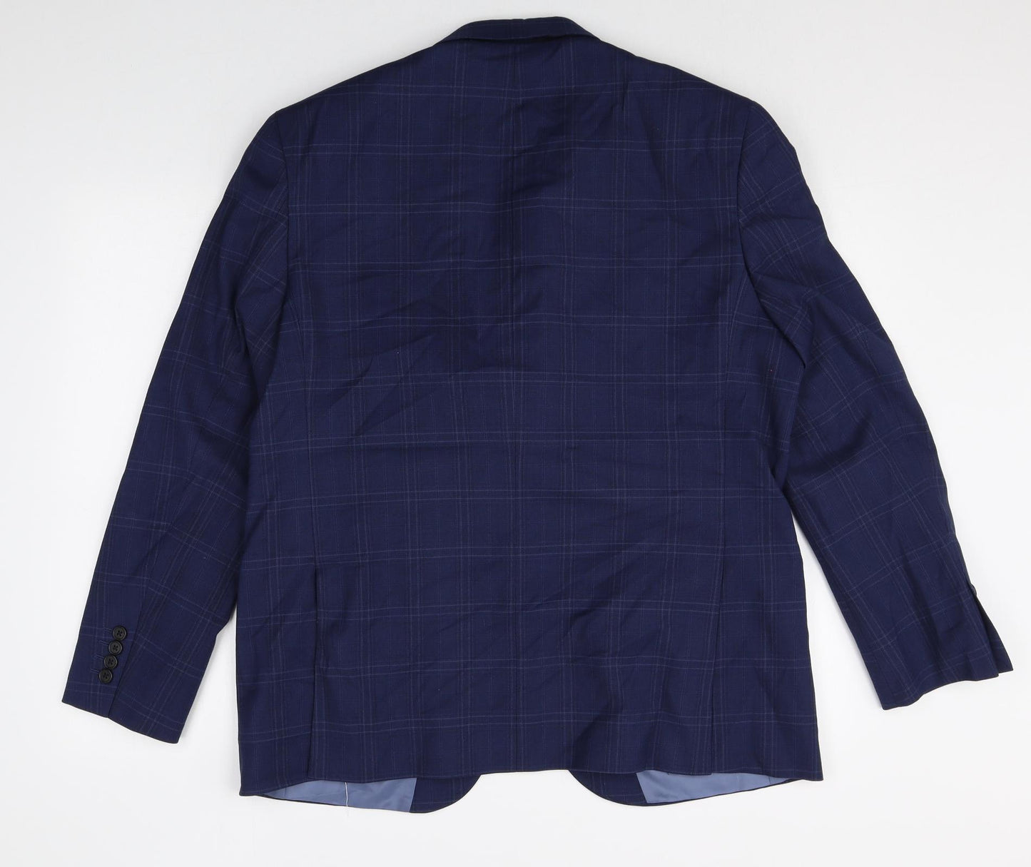 Marks and Spencer Mens Blue Polyester Jacket Suit Jacket Size 44 Regular