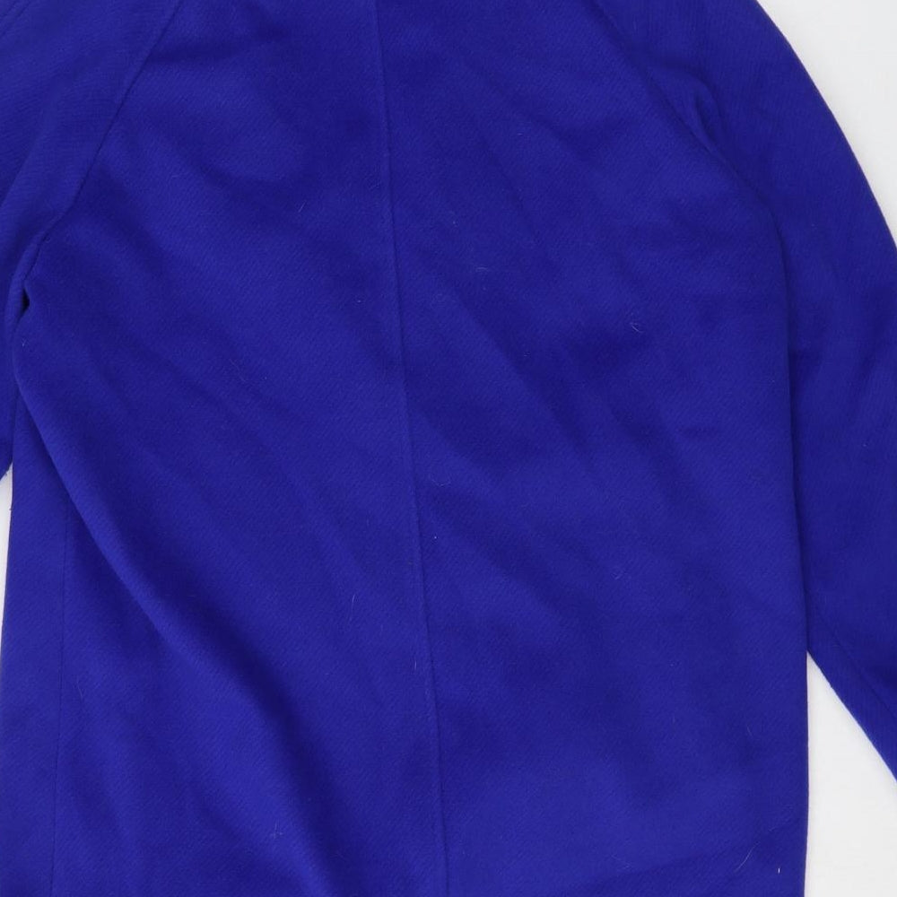 Marks and Spencer Womens Purple Pea Coat Coat Size 16 Button