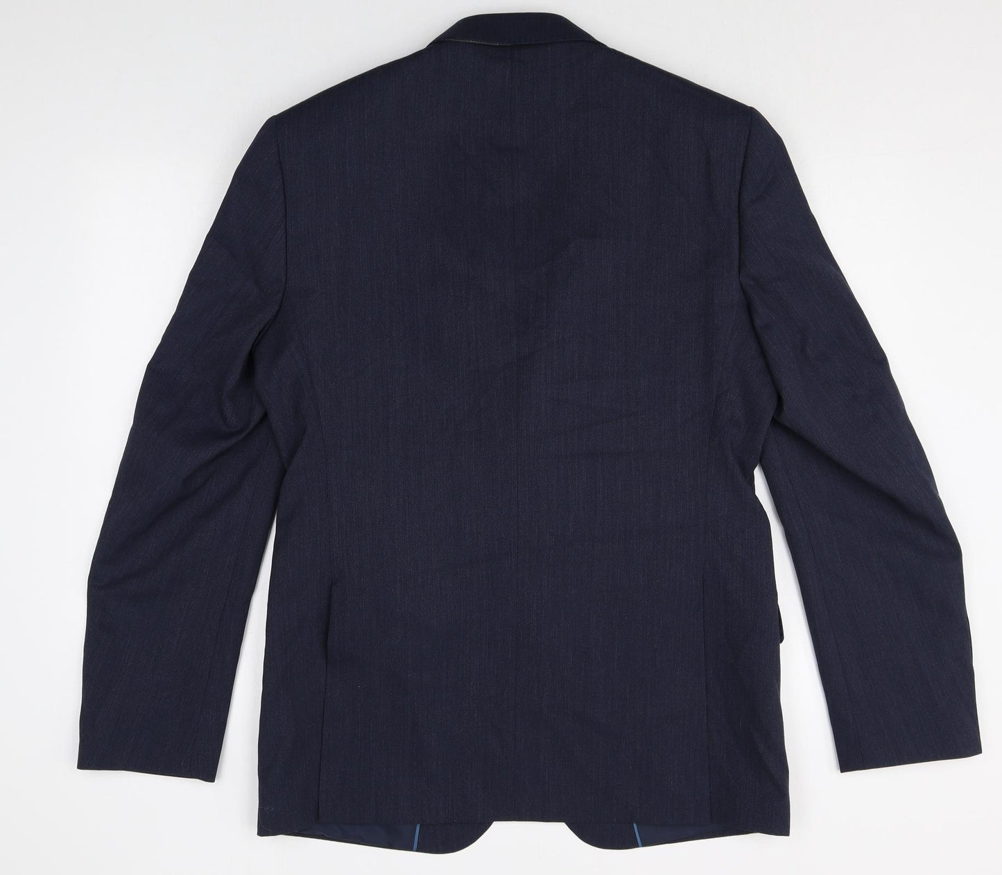 Marks and Spencer Mens Blue Wool Jacket Suit Jacket Size 44 Regular