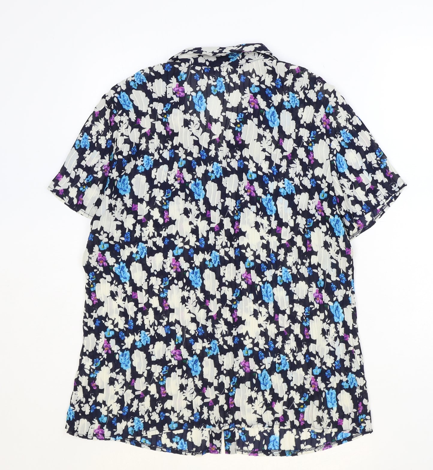 Bm Collection Womens Multicoloured Floral Polyester Basic Button-Up Size 20 Collared