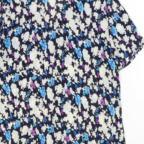 Bm Collection Womens Multicoloured Floral Polyester Basic Button-Up Size 20 Collared