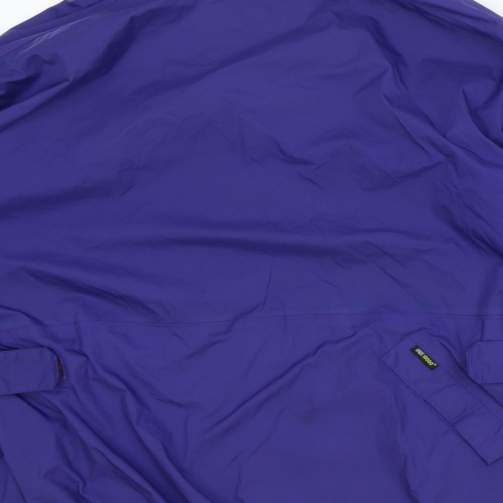 Cross Mens Blue Windbreaker Jacket Size L Zip