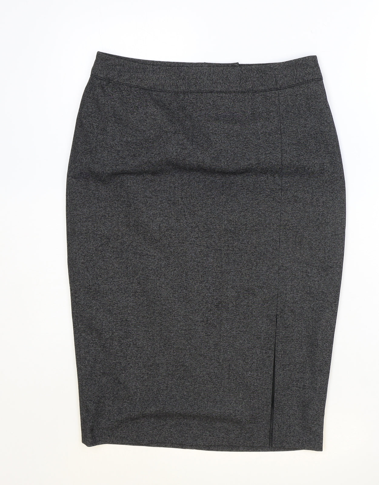 NEXT Womens Grey Polyester Straight & Pencil Skirt Size 8 Zip