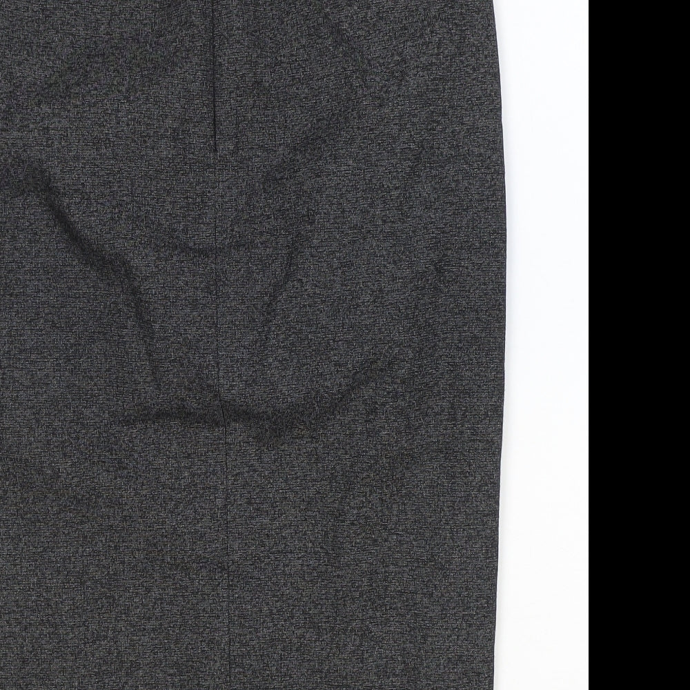 NEXT Womens Grey Polyester Straight & Pencil Skirt Size 8 Zip