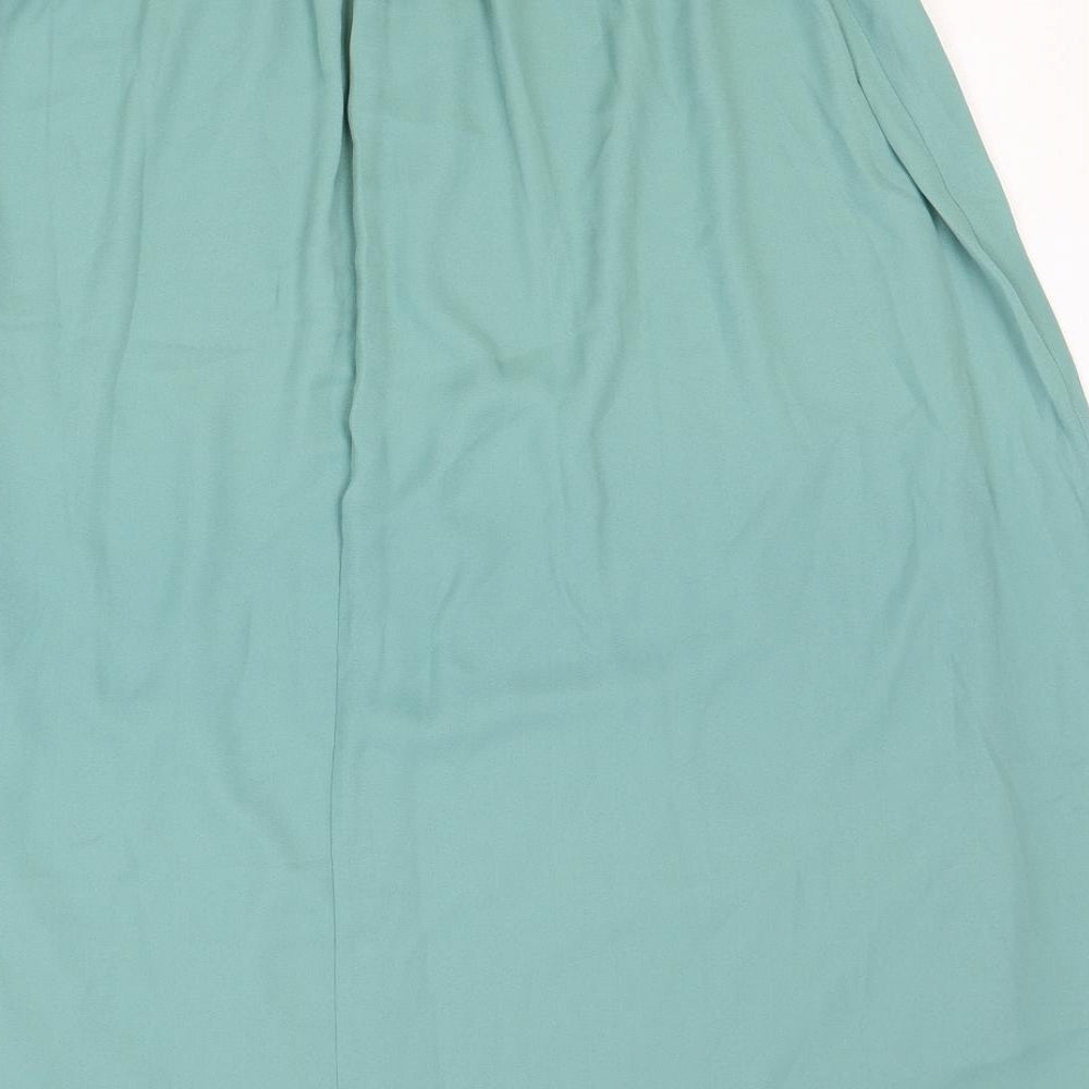Sisters Point Womens Blue Polyester Swing Skirt Size L
