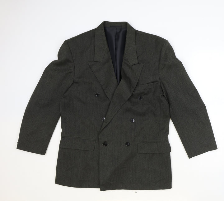Marlow Mens Grey Polyester Jacket Suit Size 40 Regular