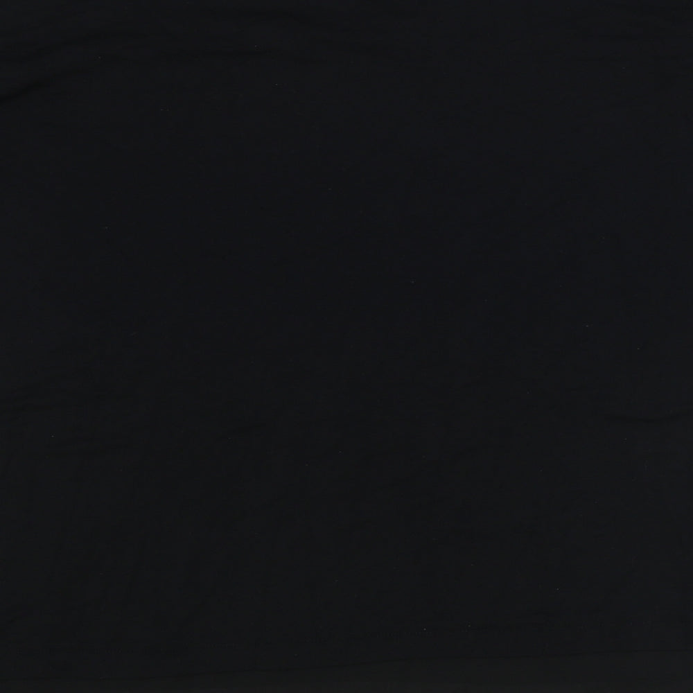 Wallis Womens Black Polyester Basic Blouse Size S Round Neck